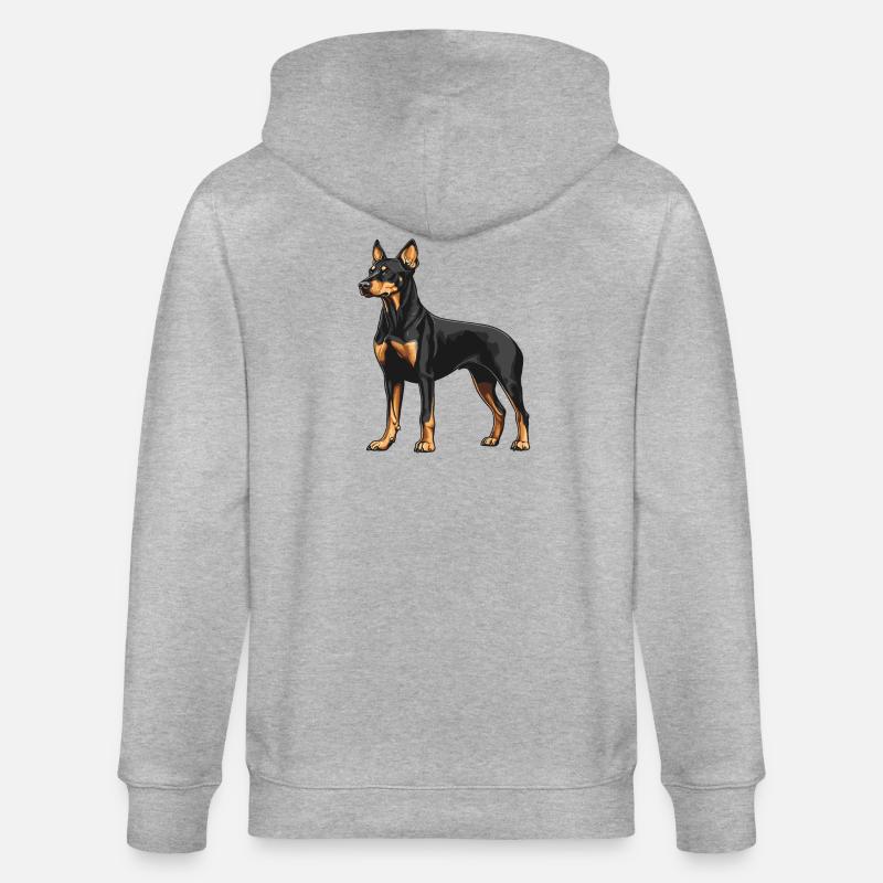 Doberman - Veste à capuche bio CULTIVATOR Stanley/Stella Unisexe - gris chiné