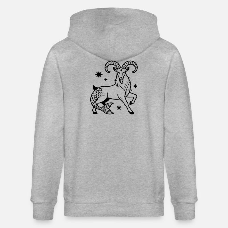 Steinbock - Stanley/Stella Unisex Bio-Kapuzenjacke CULTIVATOR  - Grau meliert