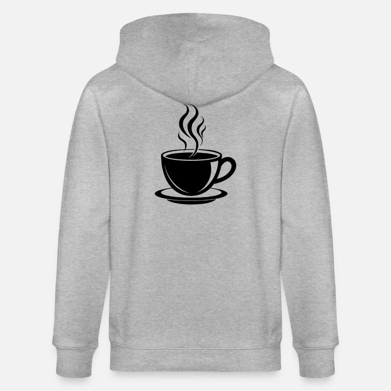 Tasse de café - Veste à capuche bio CULTIVATOR Stanley/Stella Unisexe - gris chiné