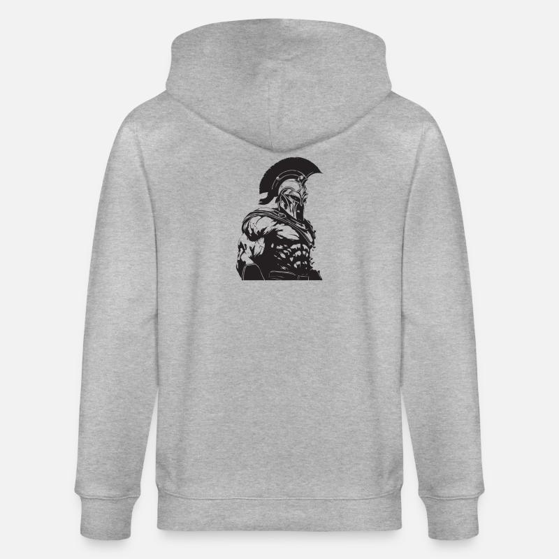 Culturisme Spartan Gladiator - Veste à capuche bio CULTIVATOR Stanley/Stella Unisexe - gris chiné