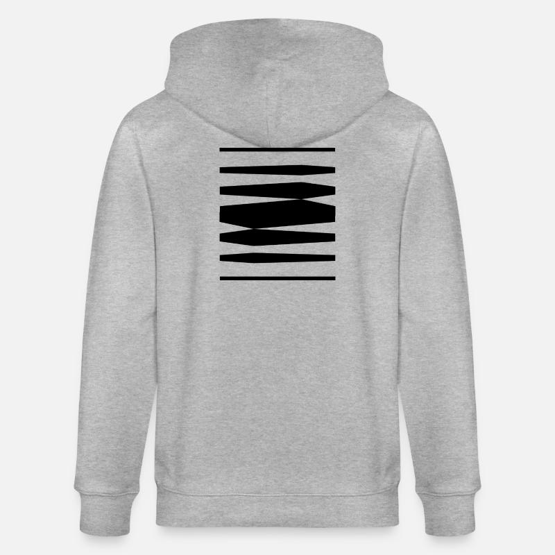 Conception des lignes audacieuses - Veste à capuche bio CULTIVATOR Stanley/Stella Unisexe - gris chiné