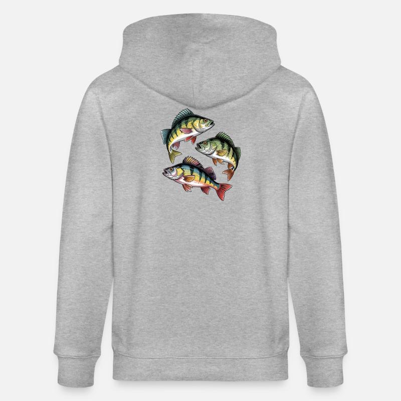 Pêche à la perche - Veste à capuche bio CULTIVATOR Stanley/Stella Unisexe - gris chiné