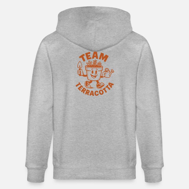Équipe Terracotta | Succulentes - Veste à capuche bio CULTIVATOR Stanley/Stella Unisexe - gris chiné