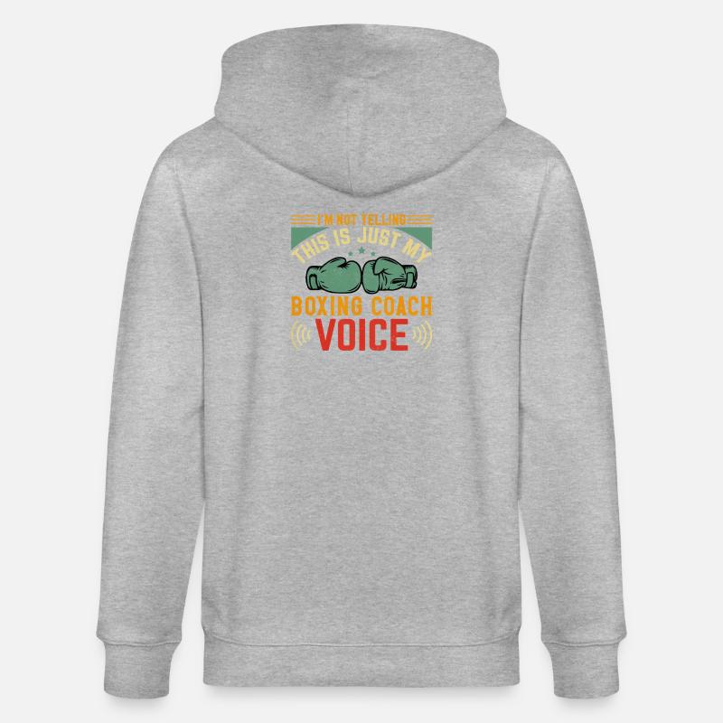 Coach de boxe Voice Tee - Veste à capuche bio CULTIVATOR Stanley/Stella Unisexe - gris chiné