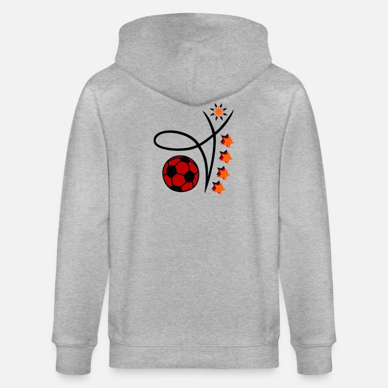 Fußball Event - Stanley/Stella Unisex Bio-Kapuzenjacke CULTIVATOR - Grau meliert