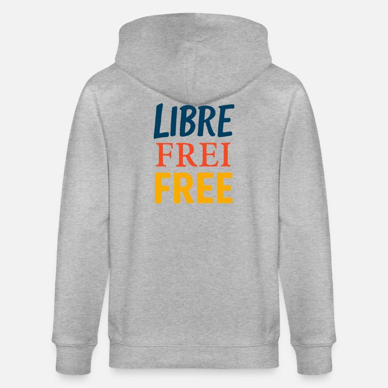Libre - Veste à capuche bio CULTIVATOR Stanley/Stella Unisexe - gris chiné