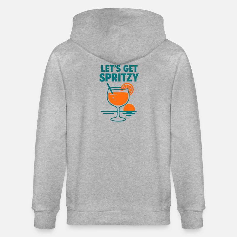 Lass uns spritzig werden - Stanley/Stella Unisex Bio-Kapuzenjacke CULTIVATOR  - Grau meliert
