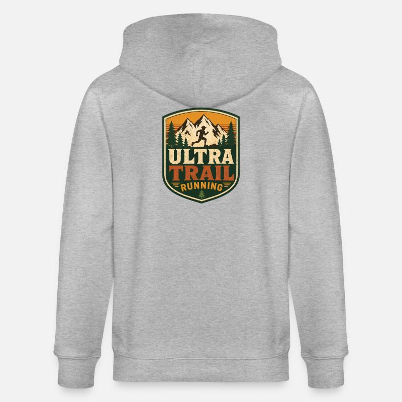 Ultra Trail Running - Veste à capuche bio CULTIVATOR Stanley/Stella Unisexe - gris chiné