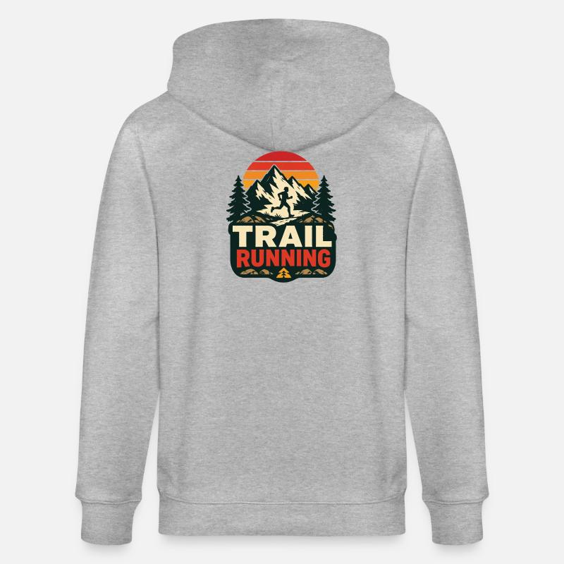 Trailrunning - Stanley/Stella Unisex Bio-Kapuzenjacke CULTIVATOR  - Grau meliert