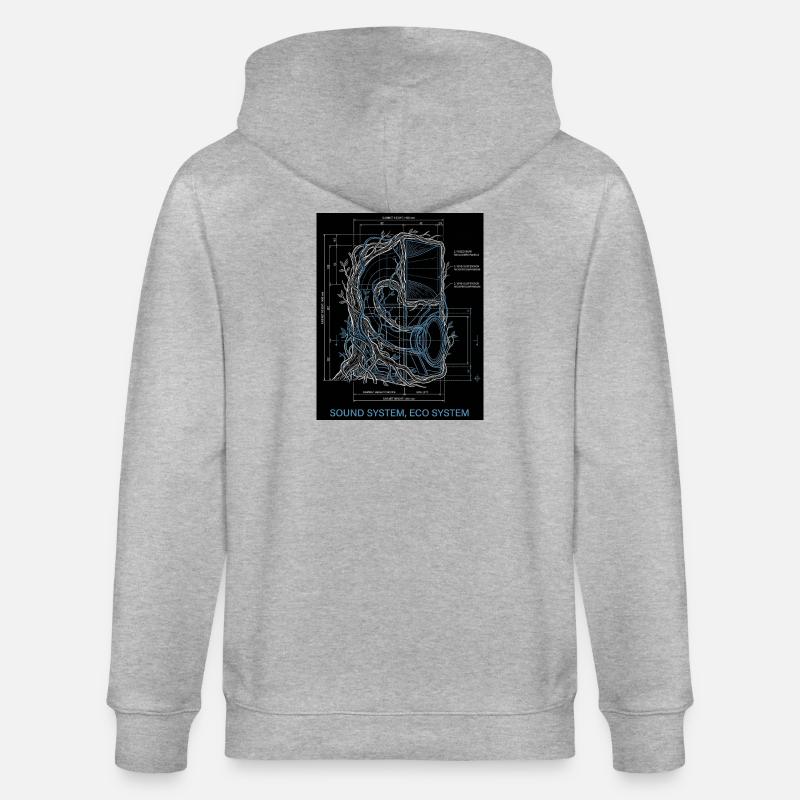 Système audio Eco - Veste à capuche bio CULTIVATOR Stanley/Stella Unisexe - gris chiné
