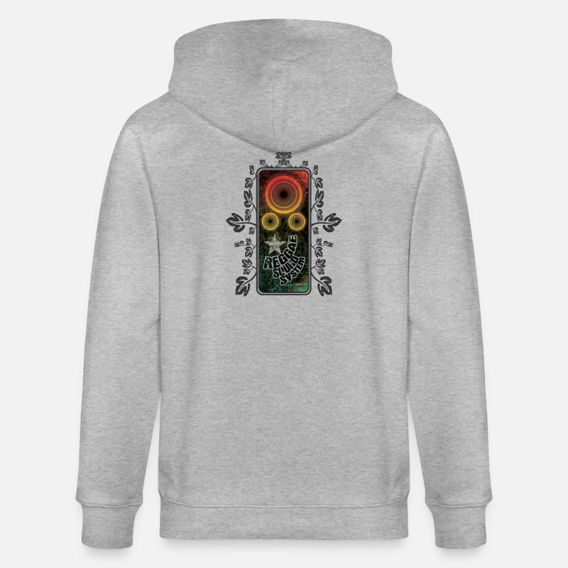 Brillance du système de son reggae - Veste à capuche bio CULTIVATOR Stanley/Stella Unisexe - gris chiné