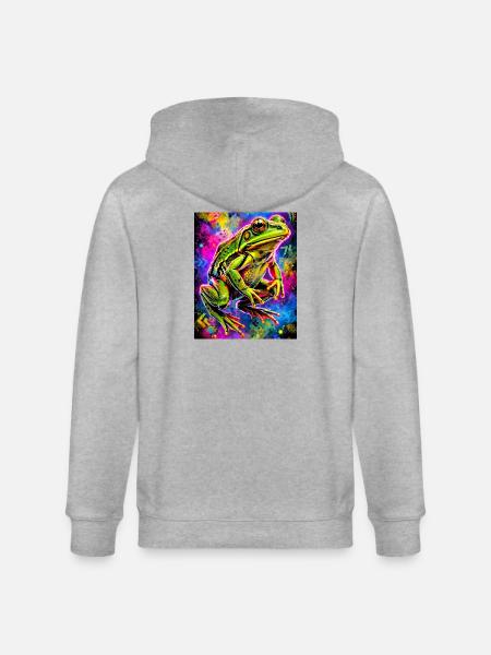 Frosch - Stanley/Stella Unisex Bio-Kapuzenjacke CULTIVATOR - Grau meliert