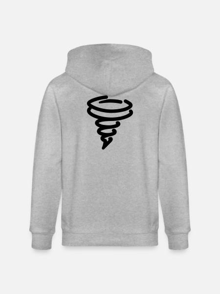 tornado - Stanley/Stella CULTIVATOR Unisex Organic Hooded Jacket - heather grey