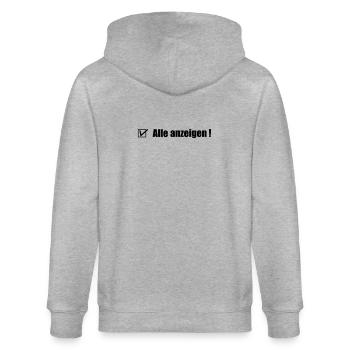 Tout afficher - Veste à capuche bio CULTIVATOR Stanley/Stella Unisexe - gris chiné - Dos - Luana (180cm)