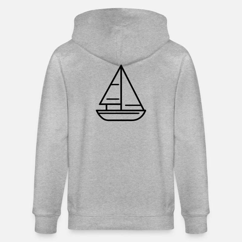 Segelschiff - Stanley/Stella Unisex Bio-Kapuzenjacke CULTIVATOR - Grau meliert