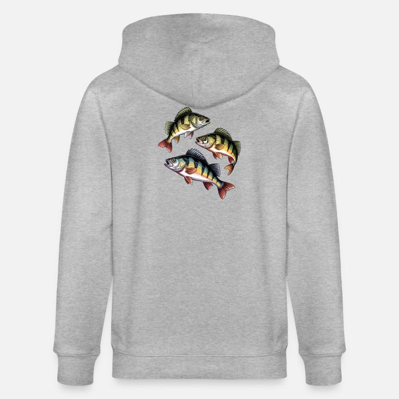 Pêche à la perche - Veste à capuche bio CULTIVATOR Stanley/Stella Unisexe - gris chiné