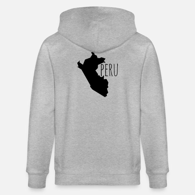 Peru - Stanley/Stella Unisex Bio-Kapuzenjacke CULTIVATOR  - Grau meliert