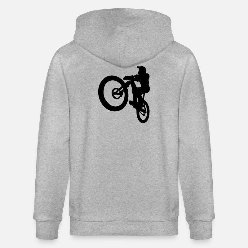 MTB jump - Stanley/Stella Unisex Bio-Kapuzenjacke CULTIVATOR  - Grau meliert