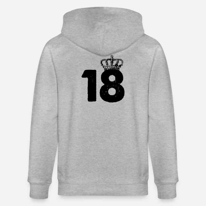 18 couronnes - Veste à capuche bio CULTIVATOR Stanley/Stella Unisexe - gris chiné