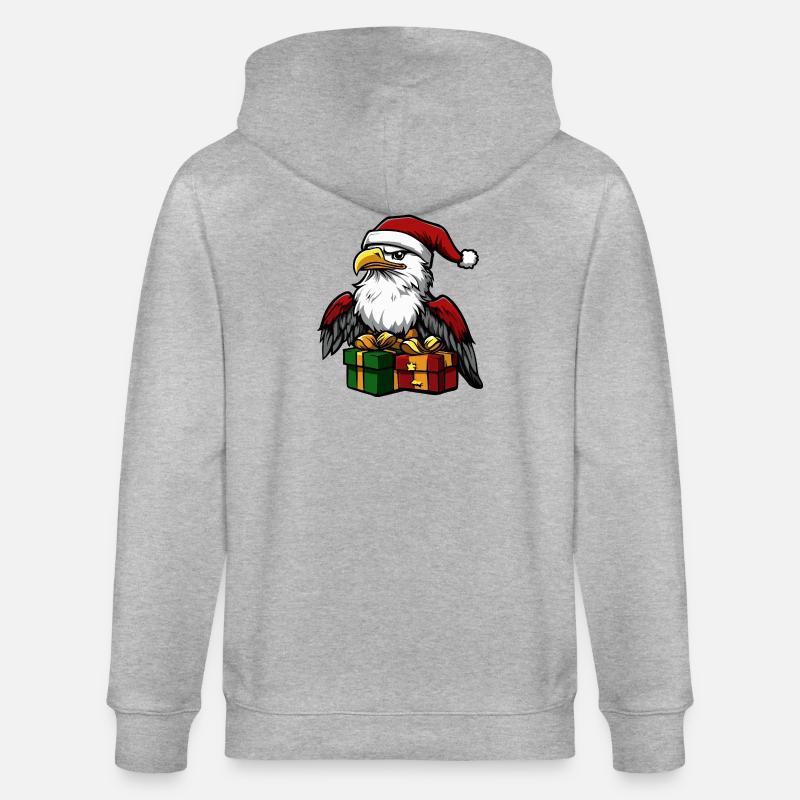 Cadeaux de Noël Eagle - Veste à capuche bio CULTIVATOR Stanley/Stella Unisexe - gris chiné