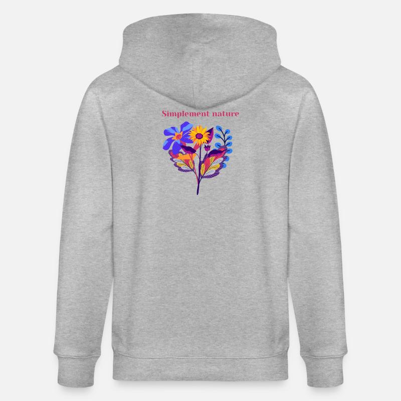 Nature Simplement - Veste à capuche bio CULTIVATOR Stanley/Stella Unisexe - gris chiné