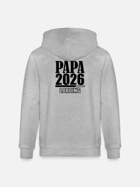 Papa 2026 Loading - Stanley/Stella CULTIVATOR Unisex Organic Hooded Jacket - heather grey