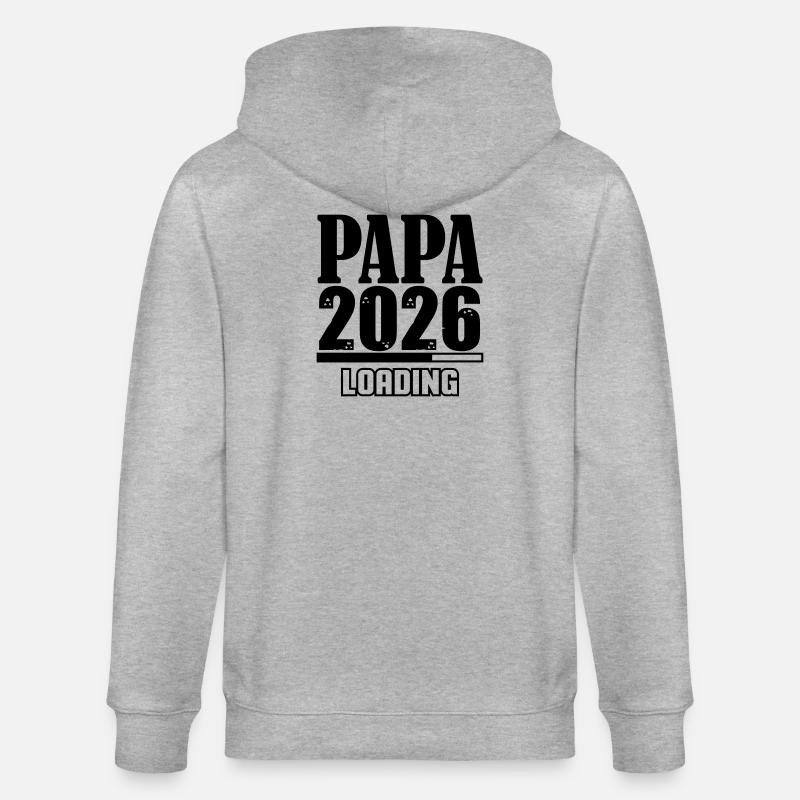 Papa 2026 Loading - Stanley/Stella CULTIVATOR  Unisex Organic Hooded Jacket - heather grey