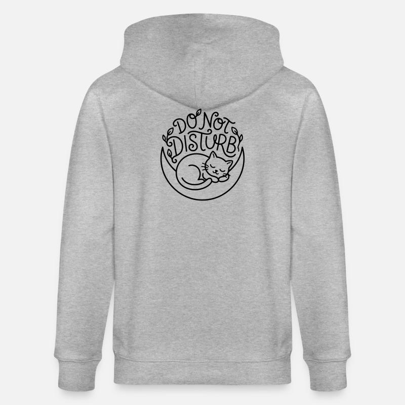 Do Not Disturb - Stanley/Stella CULTIVATOR  Unisex Organic Hooded Jacket - heather grey