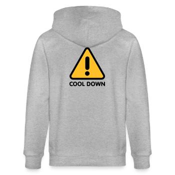 Cool down - Stanley/Stella Unisex Bio-Kapuzenjacke CULTIVATOR  - Grau meliert - Hinten - Luana (180cm)
