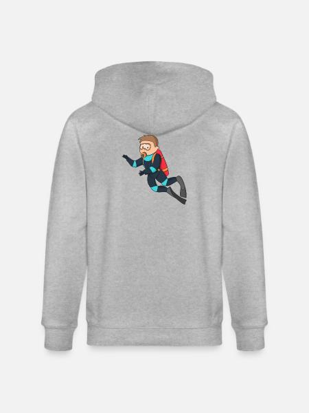 diving - Veste à capuche bio CULTIVATOR Stanley/Stella Unisexe - gris chiné