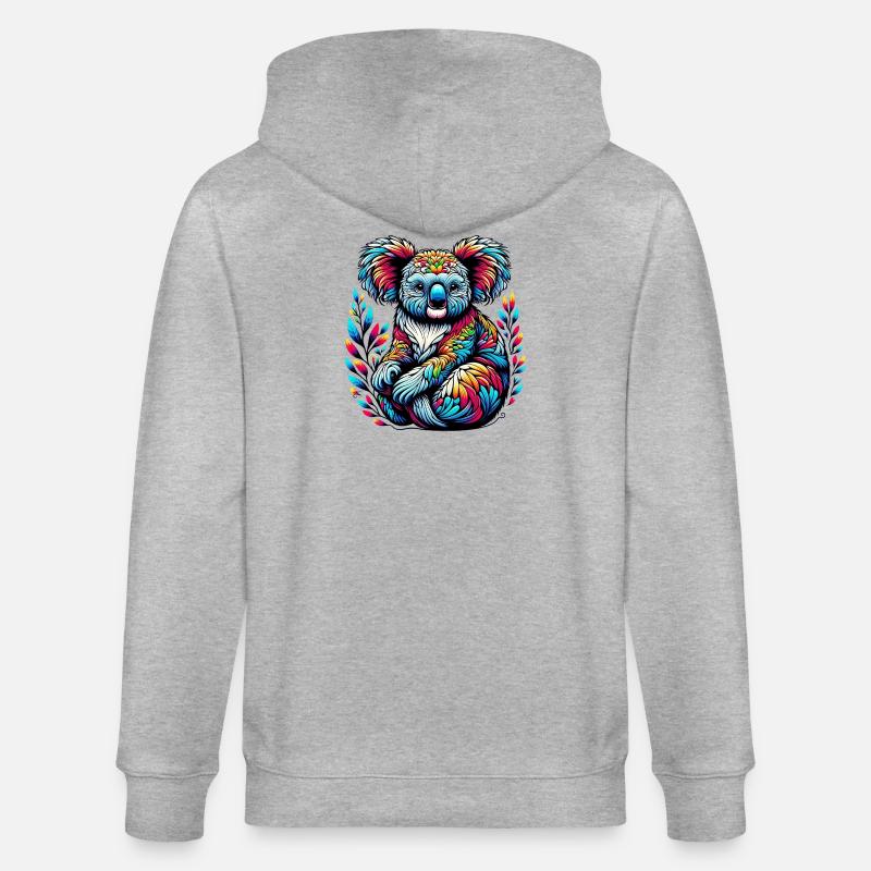 Koala - Veste à capuche bio CULTIVATOR Stanley/Stella Unisexe - gris chiné