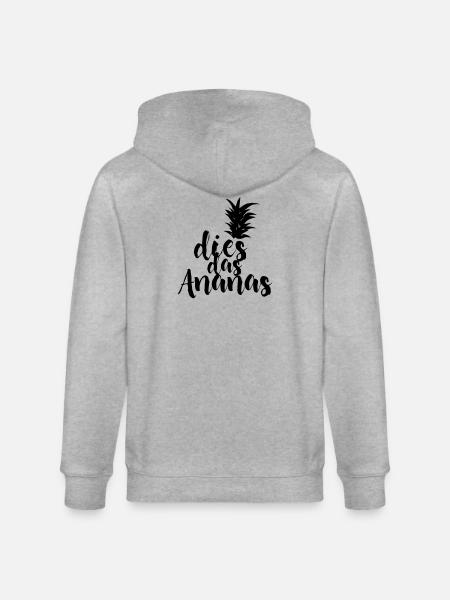 dies das Ananas - Stanley/Stella Unisex Bio-Kapuzenjacke CULTIVATOR  - Grau meliert