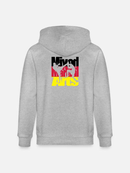 Mixed martial arts German - Stanley/Stella CULTIVATOR Unisex Organic Hooded Jacket - heather grey
