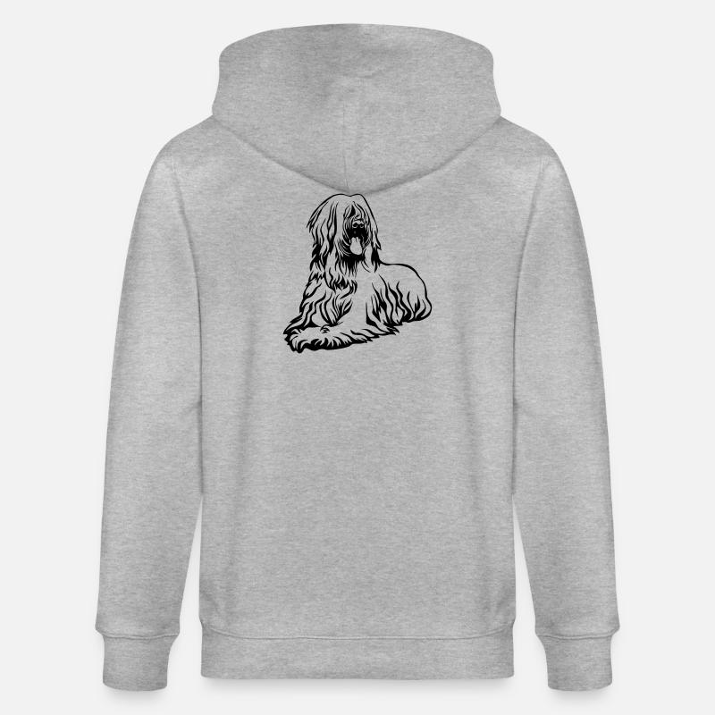 Briard - Veste à capuche bio CULTIVATOR Stanley/Stella Unisexe - gris chiné