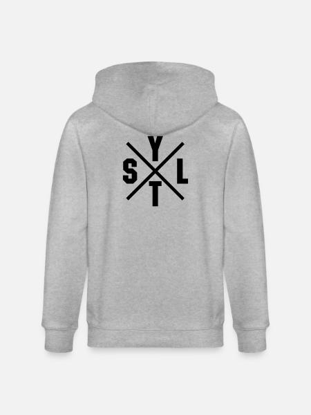 Sylt Cross - Stanley/Stella CULTIVATOR  Unisex Organic Hooded Jacket - heather grey