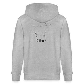 Null Bock - Stanley/Stella Unisex Bio-Kapuzenjacke CULTIVATOR  - Grau meliert - Hinten - Luana (180cm)