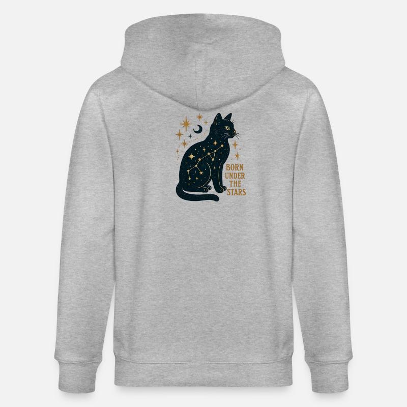Constellation du Chat Stellaire - Veste à capuche bio CULTIVATOR Stanley/Stella Unisexe - gris chiné
