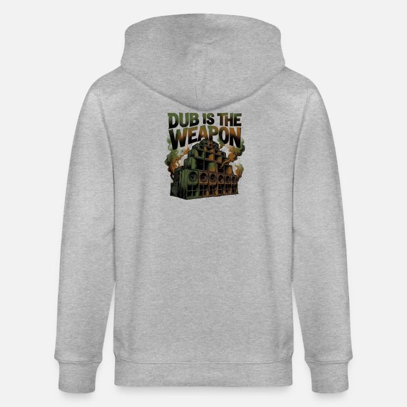 Le reggae dub est l’arme - Veste à capuche bio CULTIVATOR Stanley/Stella Unisexe - gris chiné
