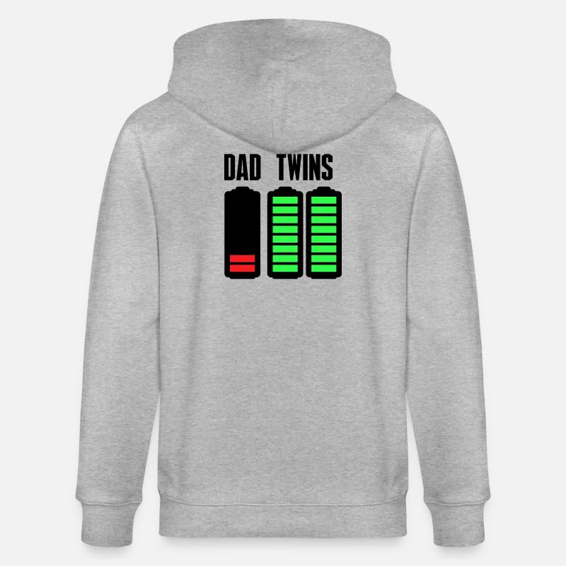 Neon Bar Equalizer auf Schwarz - Stanley/Stella Unisex Bio-Kapuzenjacke CULTIVATOR  - Grau meliert