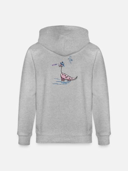 ahoi, maritim - Stanley/Stella Unisex Bio-Kapuzenjacke CULTIVATOR - Grau meliert