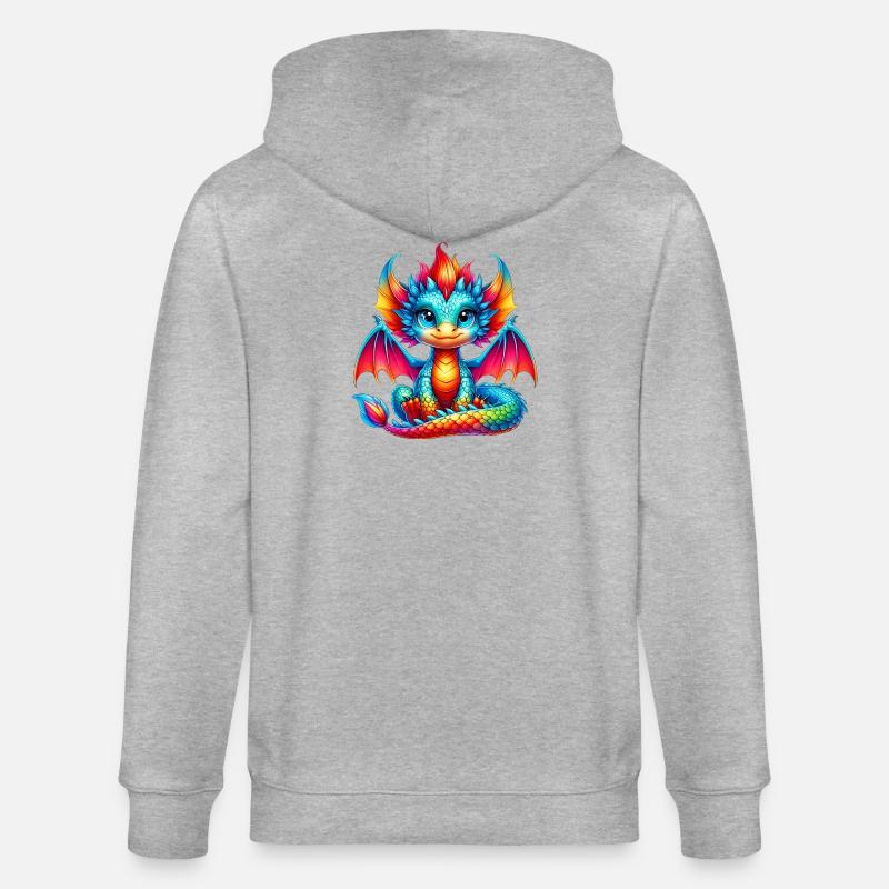 Dragon - Veste à capuche bio CULTIVATOR Stanley/Stella Unisexe - gris chiné