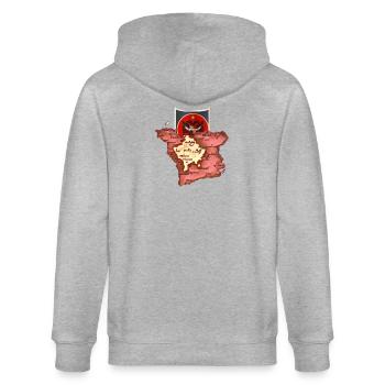 Dardanien Mapp - Stanley/Stella CULTIVATOR  Unisex Organic Hooded Jacket - heather grey - Back - Luana (180cm)