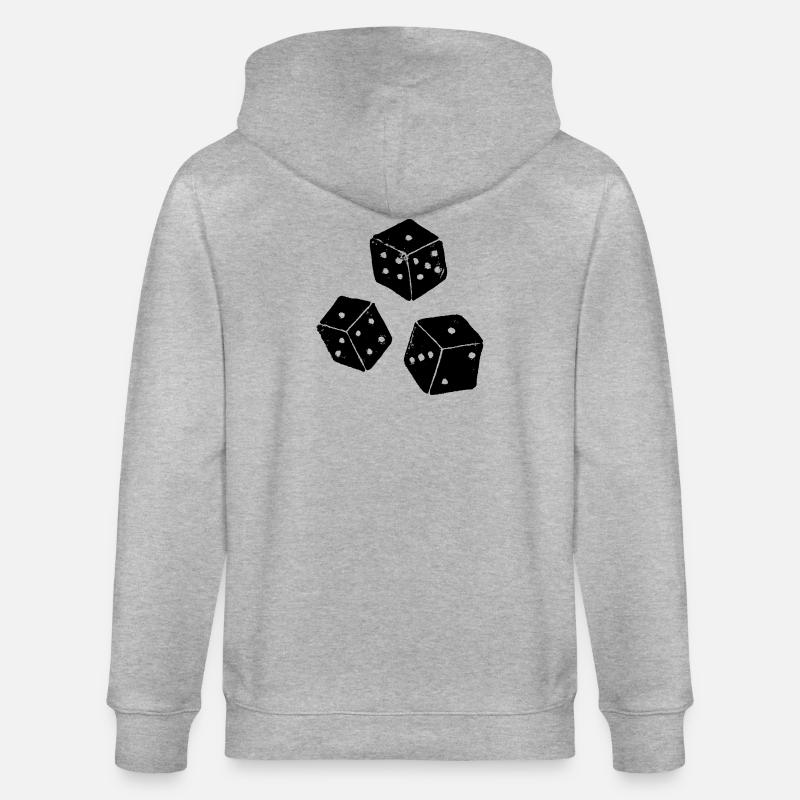 | de Chicago | Jeu de dés Chigg - Veste à capuche bio CULTIVATOR Stanley/Stella Unisexe - gris chiné