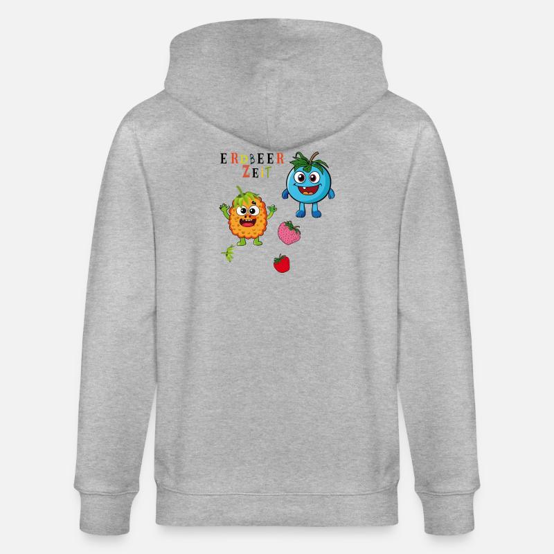 Erdbeerzeit - Stanley/Stella Unisex Bio-Kapuzenjacke CULTIVATOR  - Grau meliert
