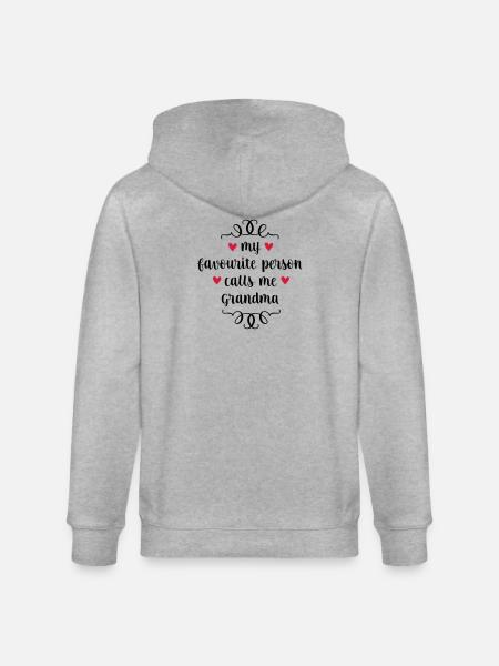 6061912 127585833 grandma - Stanley/Stella CULTIVATOR  Unisex Organic Hooded Jacket - heather grey