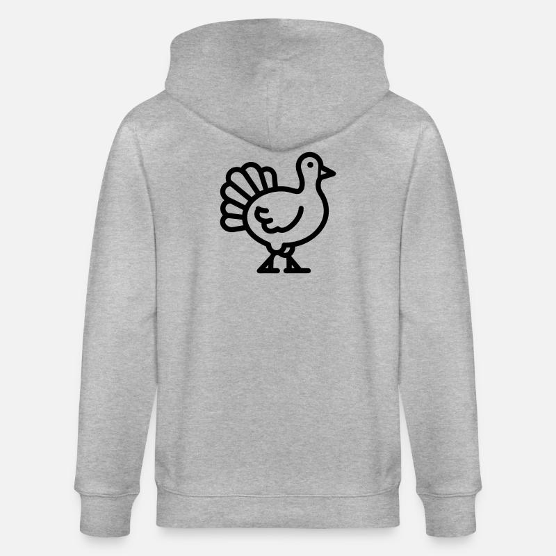 turkey - Stanley/Stella CULTIVATOR  Unisex Organic Hooded Jacket - heather grey