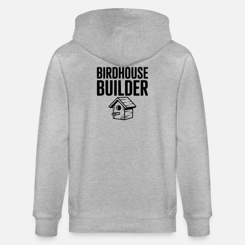 Constructeur de maisons à oiseaux - Veste à capuche bio CULTIVATOR Stanley/Stella Unisexe - gris chiné