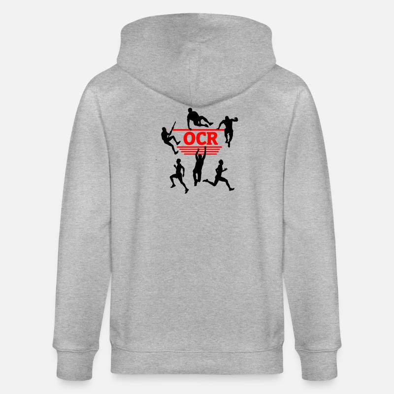 Puissance OCR – Conception de courses d’obstacles - Veste à capuche bio CULTIVATOR Stanley/Stella Unisexe - gris chiné