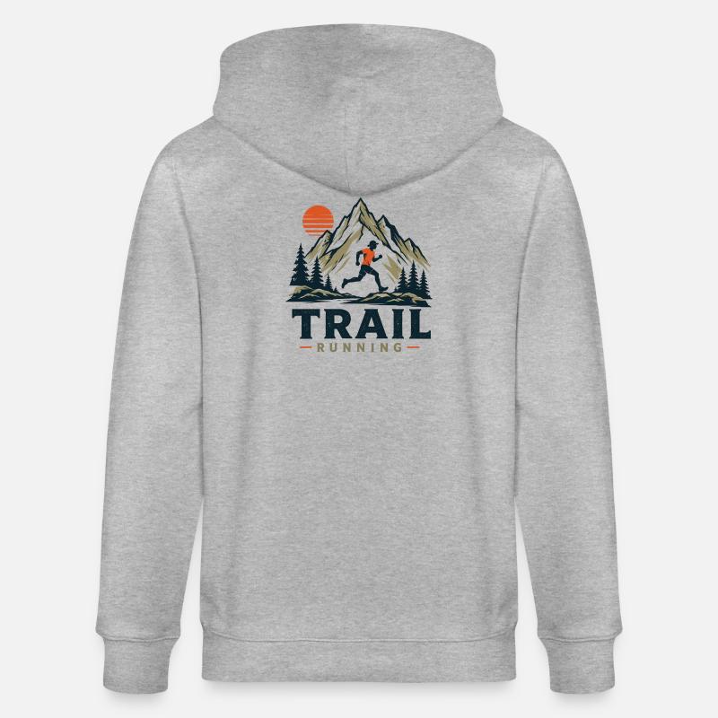 Trailrunning - Stanley/Stella Unisex Bio-Kapuzenjacke CULTIVATOR  - Grau meliert