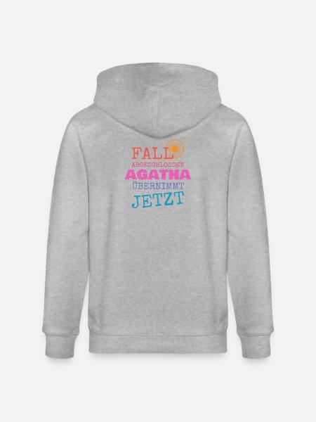 Fall Abgeschlossen – Agatha Übernimmt - Stanley/Stella Unisex Bio-Kapuzenjacke CULTIVATOR  - Grau meliert